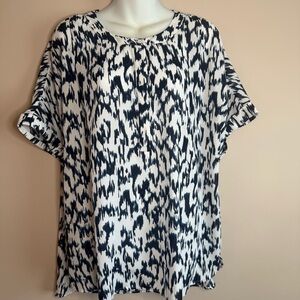 Chicos Blue and White Women's Top